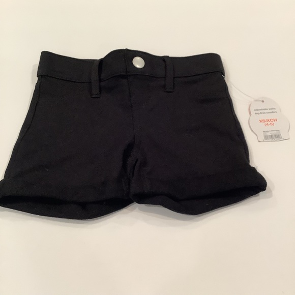 NWT soft black shorts XS 4-5 - Picture 4 of 4